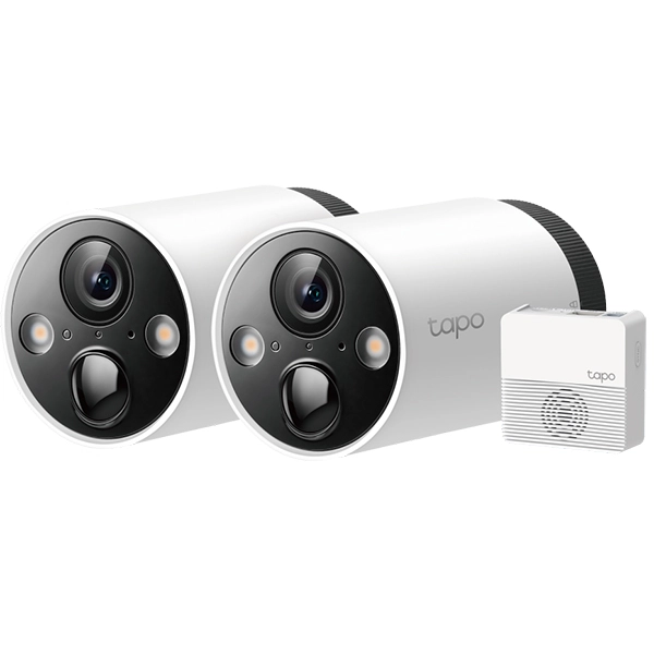 TP-LINK TAPO C420S2 2K QHD Smart Wire-Free Security Camera System, 2-Cam System,180-Day Battery Life